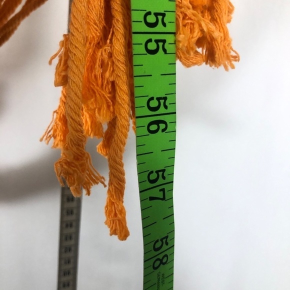 Large Orange Macrame Plant Hanger. - Picture 2 of 3